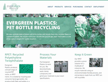 Tablet Screenshot of evergreenplastics.com